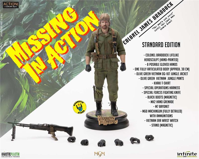 1/6 ACTION FIGURE - MISSING IN ACTION COLONEL JAMES BRADDOCK STANDARD EDITION