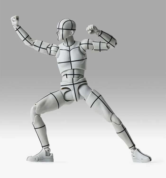 S.H. FIGUARTS - BODY-KUN SPORTS WIRE-FRAME GREY COLOR