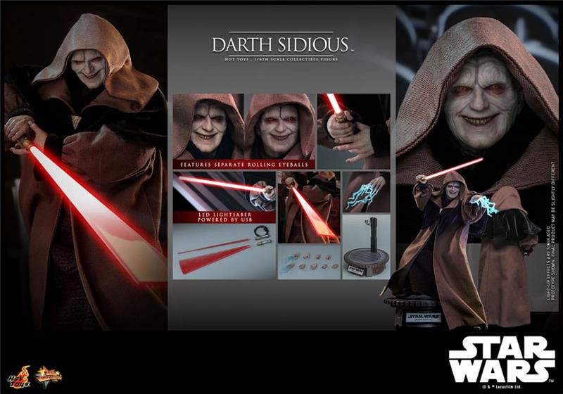 1/6 HOT TOYS - STAR WARS MOVIE MASTERPIECE DARTH SIDIOUS