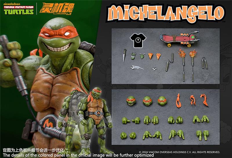 NINJA TURTLES SERIES ACTION FIGURE - MICHELANGELO