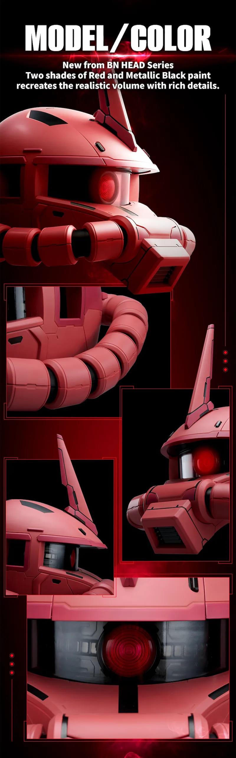 BN-HEAD COLLECTION VOL3 MS-06S ZAKU II (POSSIBILI TAGLI)