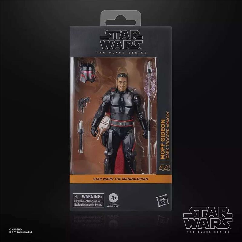 STAR WARS BLACK SERIES THE MANDALORIAN MOFF GIDEON DARK TROOPER ARMOR ACTION