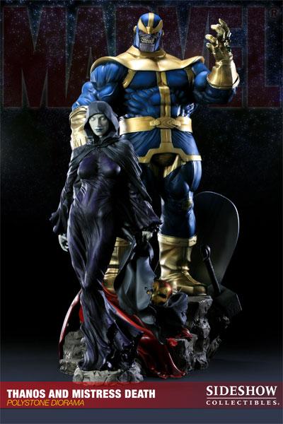 MARVEL DIORAMA THANOS AND MISTRESS DEATH