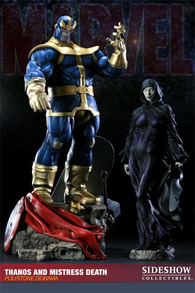 MARVEL DIORAMA THANOS AND MISTRESS DEATH