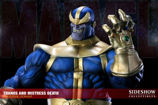 MARVEL DIORAMA THANOS AND MISTRESS DEATH