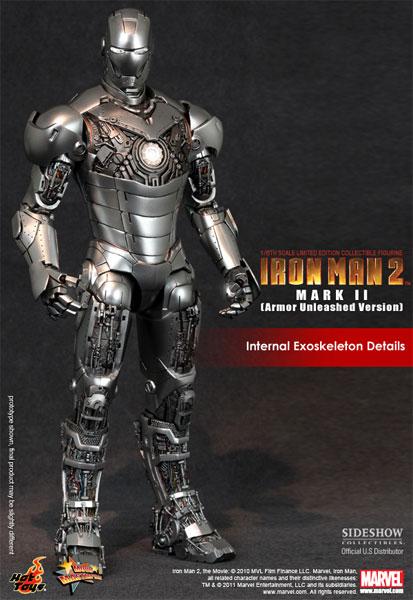 1/6 HOT TOYS - IRON MAN 2: MK II UNLEASHED VERS.