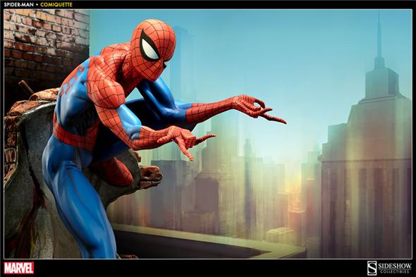 SIDESHOW COLLECTIBLES - MARVEL COMIQUETTE SPIDER-MAN BY CAMPBELL