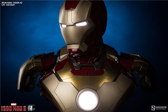 IRON MAN MARK 42 LIFE SIZE BUST