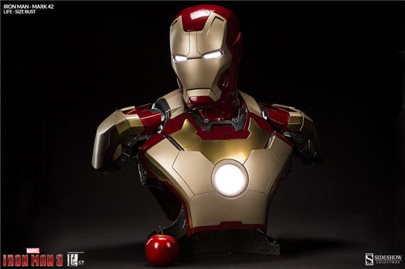 IRON MAN MARK 42 LIFE SIZE BUST