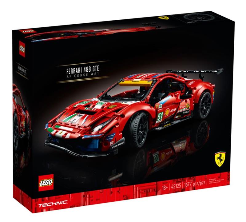 LEGO TECHNIC FERRARI 488 GTE - AF CORSE #51 #4215