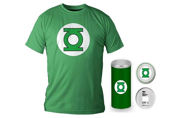 T-SHIRT DC COMICS GREEN LANT LOGO GREEN BOY  /  TAGLIA M