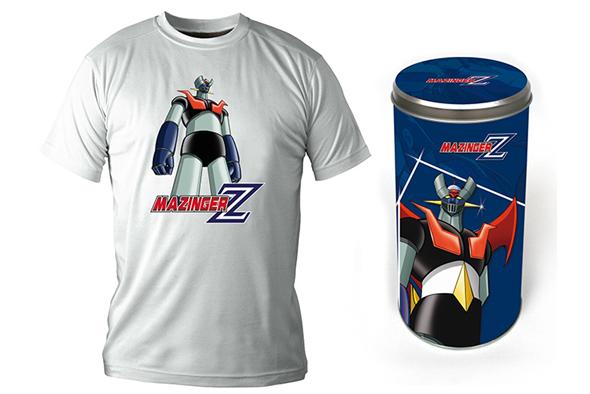 T-SHIRT MAZINGER Z FIGURE WHITE BOY DLX  /  TAGLIA L