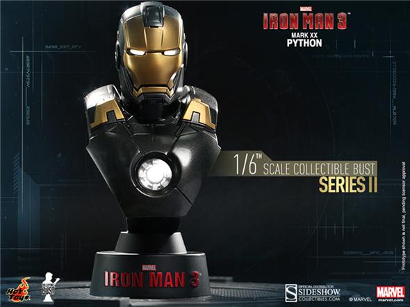 1/6 HOT TOYS - IRON MAN COLL BUST MARK 20 PYTHON