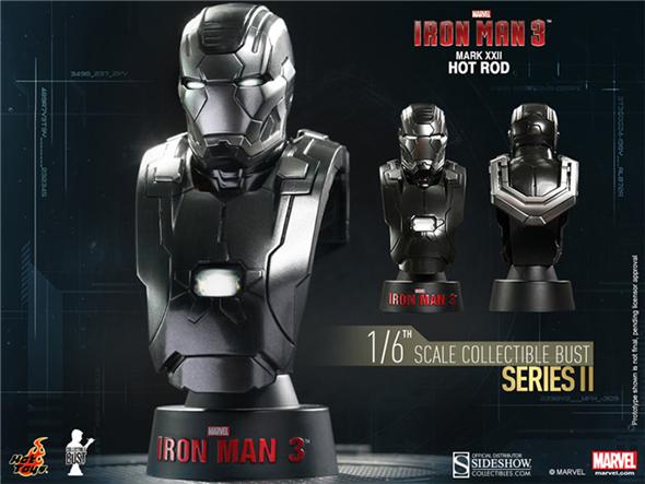 1/6 HOT TOYS - IRON MAN COLL BUST MARK 22 HOT ROD