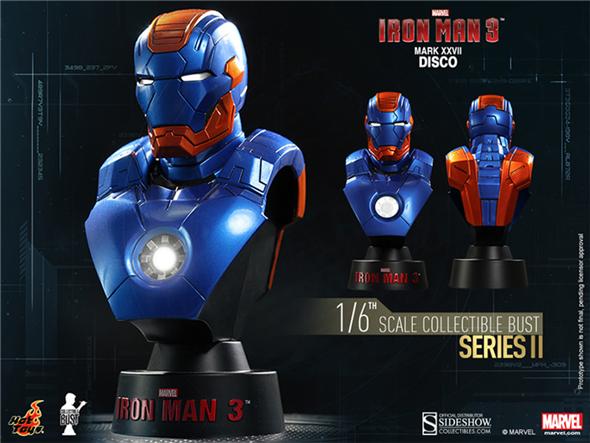 1/6 HOT TOYS - IRON MAN COLL BUST MARK 27 DISCO