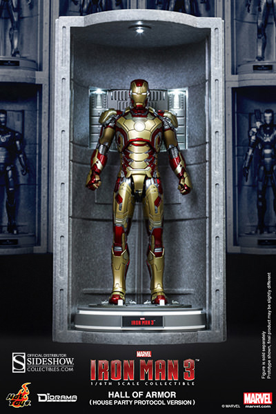 1/6 HOT TOYS - IRON MAN HALL OF ARMOUR HOUSE PARTY