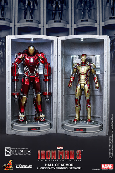 1/6 HOT TOYS - IRON MAN HALL OF ARMOUR HOUSE PARTY