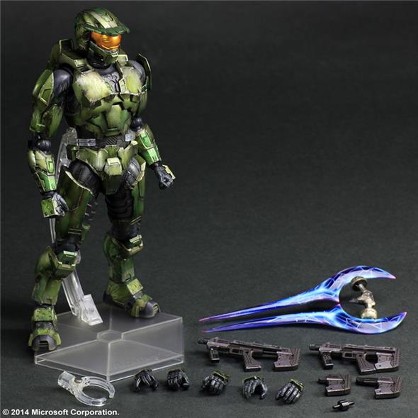 PLAY ARTS KAI - HALO 2 ANN ED MASTERCHIEF P.A.K.