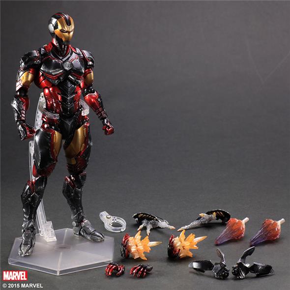 PLAY ARTS KAI - MARVEL COMICS VARIANT IRON MAN P.A.K.