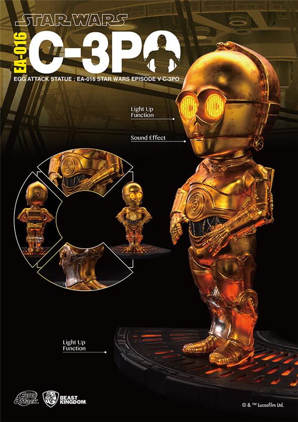 STAR WARS EP V EGG ATTACK C-3PO STATUE