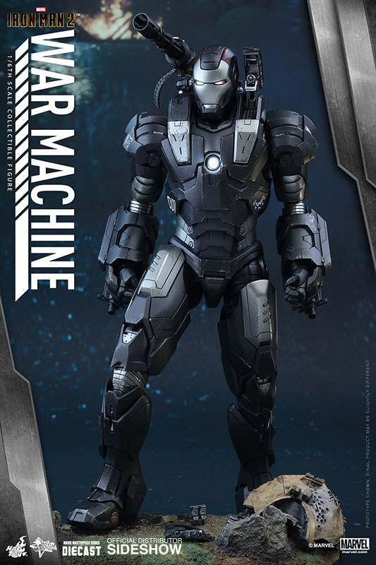 1/6 HOT TOYS - IRON MAN 2 WAR MACHINE 12 DIECAST FIGURE