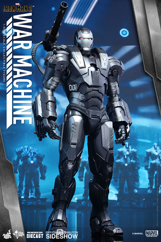 1/6 HOT TOYS - IRON MAN 2 WAR MACHINE 12 DIECAST FIGURE