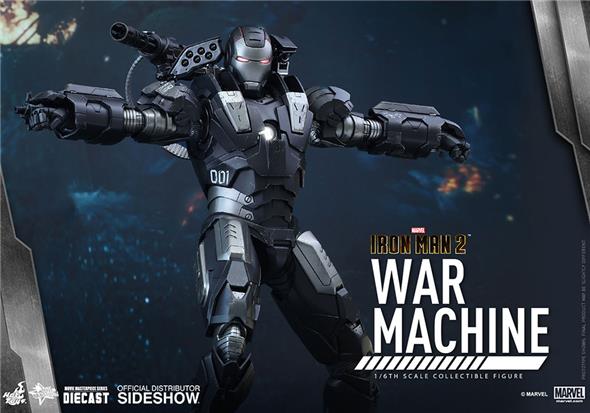 1/6 HOT TOYS - IRON MAN 2 WAR MACHINE 12 DIECAST FIGURE