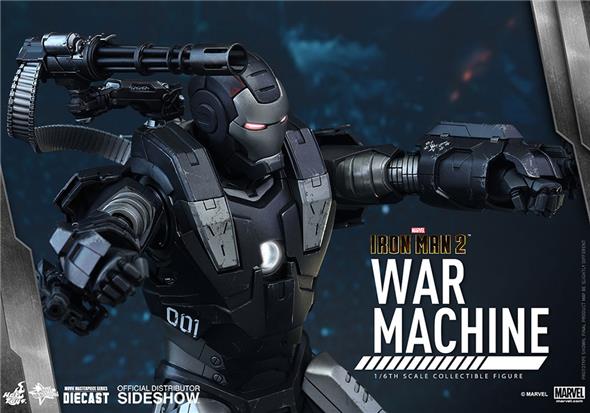 1/6 HOT TOYS - IRON MAN 2 WAR MACHINE 12 DIECAST FIGURE