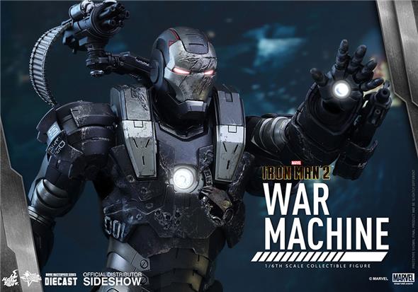 1/6 HOT TOYS - IRON MAN 2 WAR MACHINE 12 DIECAST FIGURE