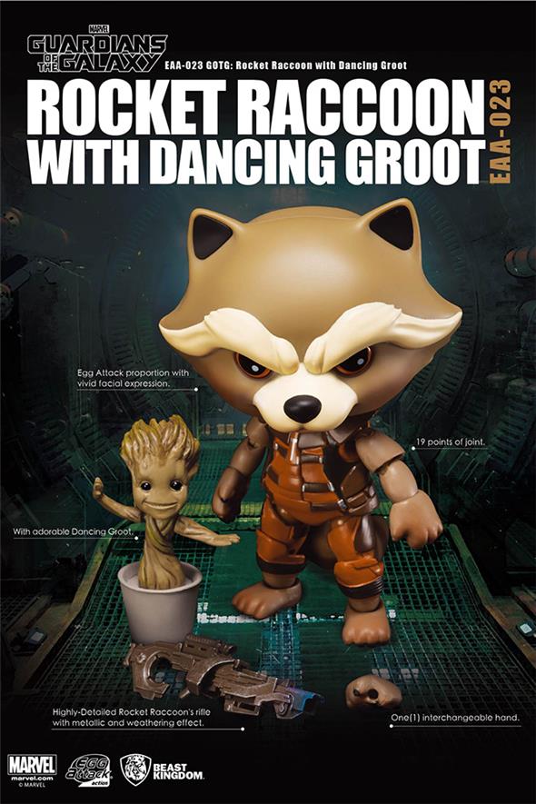 GUARDIANS OF THE GALAXY EGG ATTACK ROCKET/DANCE GROOT