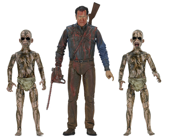 NECA - ASH VS EVIL DEAD - BLOODY ASH VS DEMON 3PK