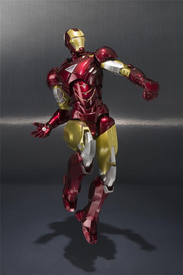 S H Figuarts Iron Man Mark Vi Hall Of Armor Set